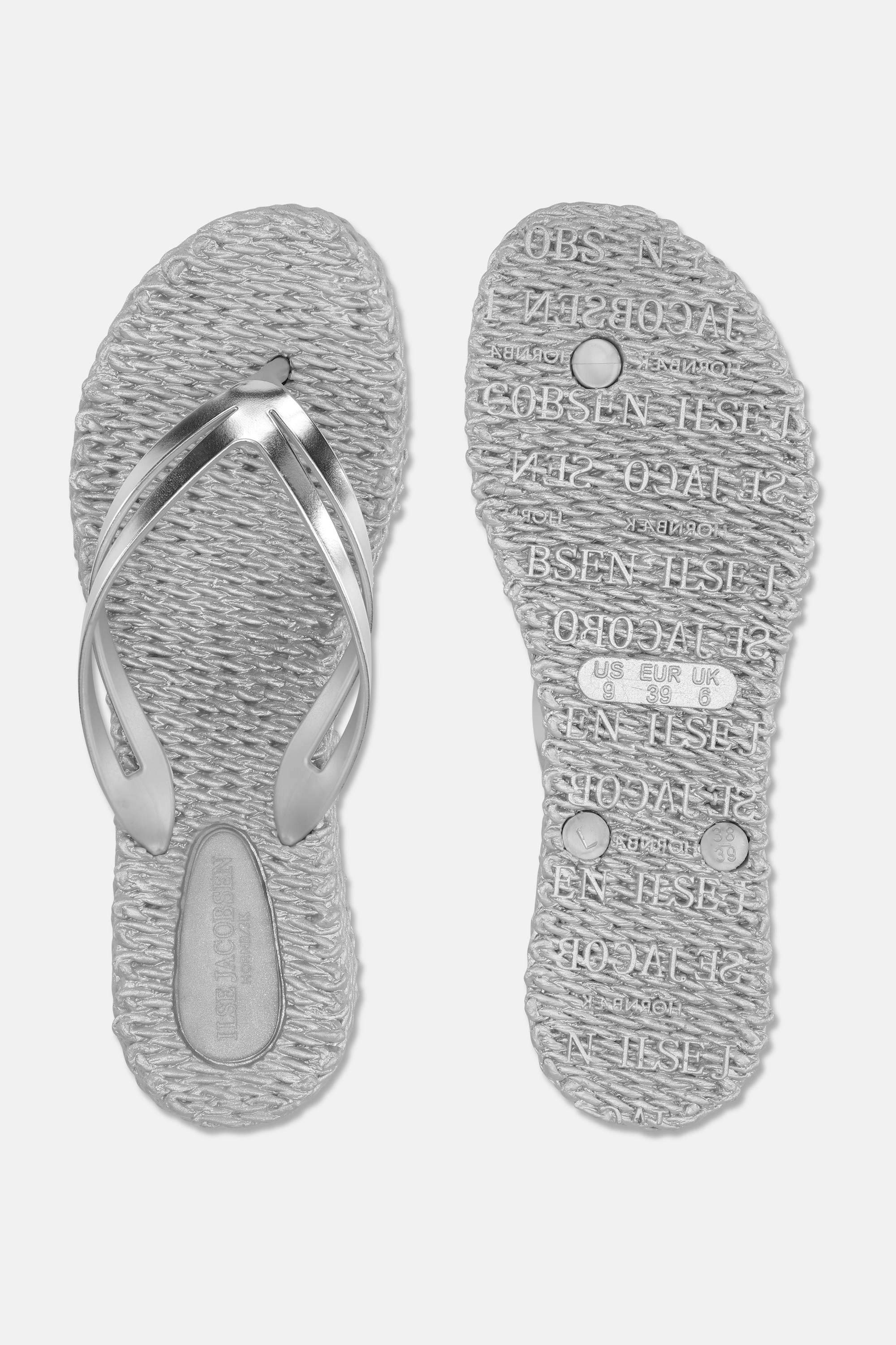 Plateau Flip-Flops Metallic - Silver